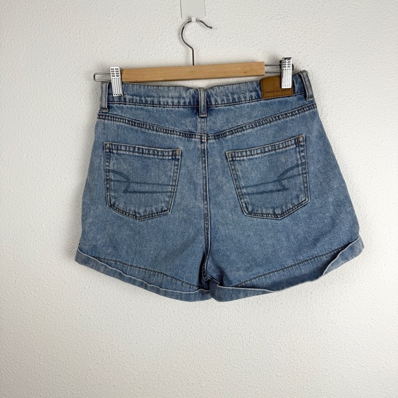 American Eagle Mom Short Pleated Denim Jean Shorts 4 - Picture 5 of 9